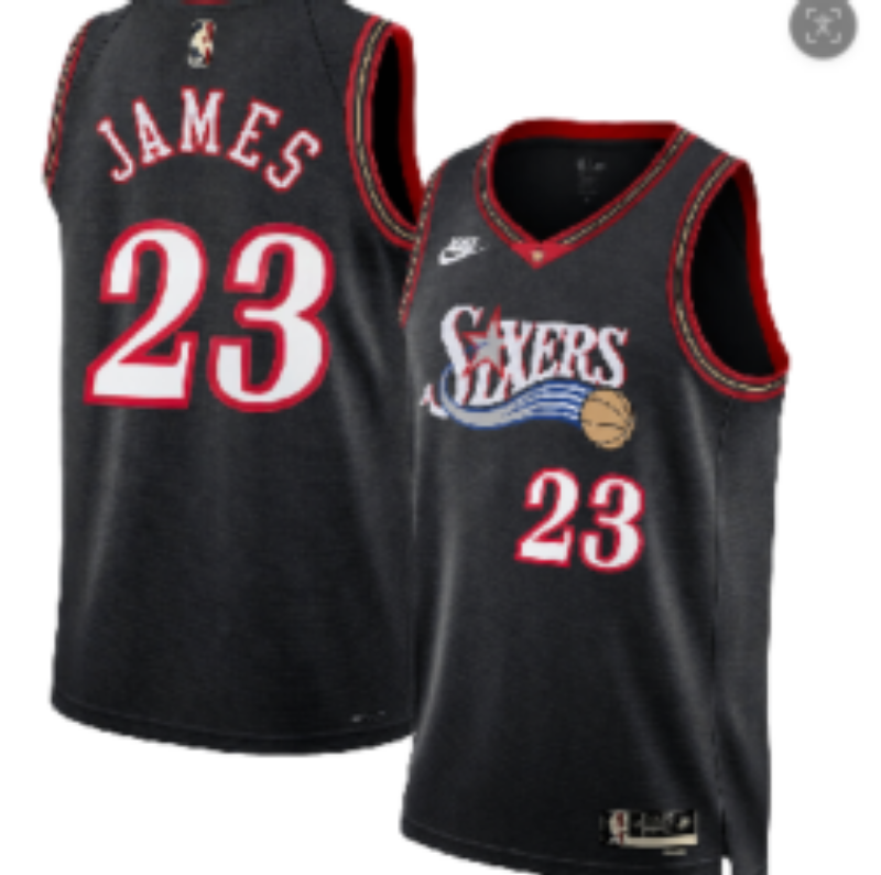 Men Philadelphia 76ers #23 James black Nike 2026 NBA Jersey 080600->philadelphia 76ers->NBA Jersey
